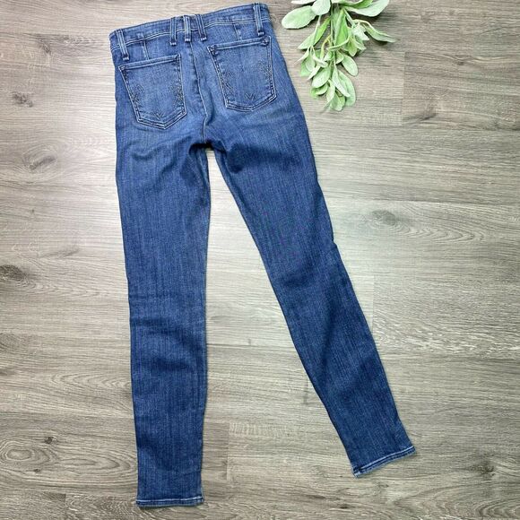 MCGUIRE DENIM | sz 24 Women's Medium Wash Exposed Zipper Gotham Slim Jeans - Picture 8 of 11